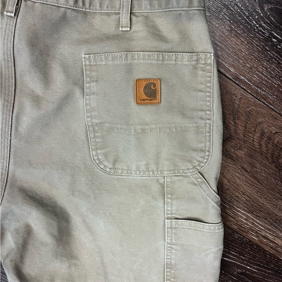 Carhartt Duck Canvas Original Dungaree Fit Carpenter Pants B11 DES size 40x32 - Picture 6 of 10